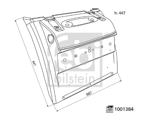 Kotflügel hinten links hinten rechts FEBI BILSTEIN 1001384 Bild Kotflügel hinten links hinten rechts FEBI BILSTEIN 1001384