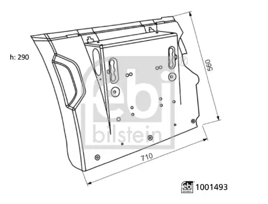 Kotflügel hinten links hinten rechts FEBI BILSTEIN 1001493 Bild Kotflügel hinten links hinten rechts FEBI BILSTEIN 1001493