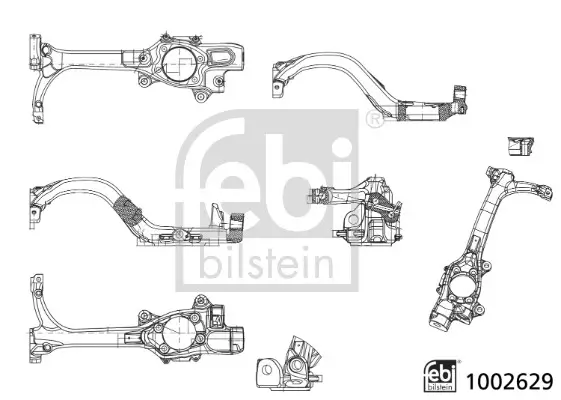 Achsschenkel, Radaufhängung Vorderachse rechts FEBI BILSTEIN 1002629