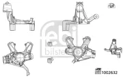 Achsschenkel, Radaufhängung Vorderachse links FEBI BILSTEIN 1002632