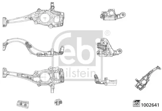 Achsschenkel, Radaufhängung Vorderachse rechts FEBI BILSTEIN 1002641 Bild Achsschenkel, Radaufhängung Vorderachse rechts FEBI BILSTEIN 1002641