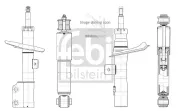 Stoßdämpfer Hinterachse rechts Hinterachse links FEBI BILSTEIN 1002707