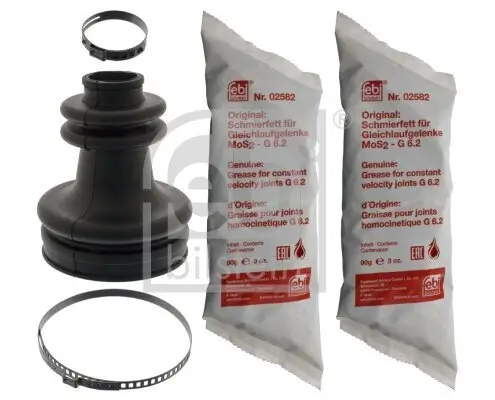Faltenbalgsatz, Antriebswelle getriebeseitig Vorderachse rechts FEBI BILSTEIN 100414 Bild Faltenbalgsatz, Antriebswelle getriebeseitig Vorderachse rechts FEBI BILSTEIN 100414