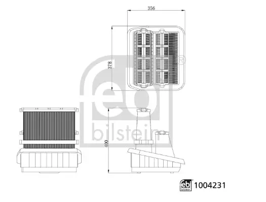 Luftfilter FEBI BILSTEIN 1004231