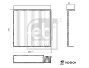 Filter, Innenraumluft FEBI BILSTEIN 1006000