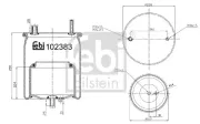 Halter, Abgasanlage hinten FEBI BILSTEIN 104957
