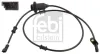 Sensor, Raddrehzahl Hinterachse links Hinterachse rechts FEBI BILSTEIN 106162