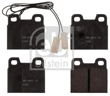 Bremsbelagsatz, Scheibenbremse Hinterachse FEBI BILSTEIN 116001 Bild Bremsbelagsatz, Scheibenbremse Hinterachse FEBI BILSTEIN 116001