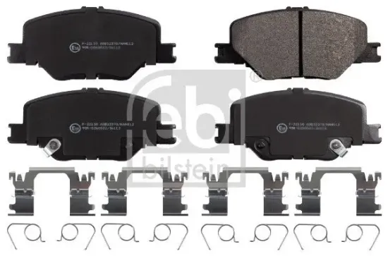 Bremsbelagsatz, Scheibenbremse Vorderachse FEBI BILSTEIN 116247 Bild Bremsbelagsatz, Scheibenbremse Vorderachse FEBI BILSTEIN 116247