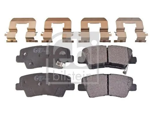 Bremsbelagsatz, Scheibenbremse Hinterachse FEBI BILSTEIN 116301 Bild Bremsbelagsatz, Scheibenbremse Hinterachse FEBI BILSTEIN 116301