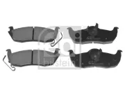 Bremsbelagsatz, Scheibenbremse Hinterachse FEBI BILSTEIN 116339