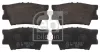 Bremsbelagsatz, Scheibenbremse Hinterachse FEBI BILSTEIN 16651