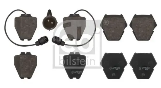 Bremsbelagsatz, Scheibenbremse Vorderachse FEBI BILSTEIN 16763 Bild Bremsbelagsatz, Scheibenbremse Vorderachse FEBI BILSTEIN 16763