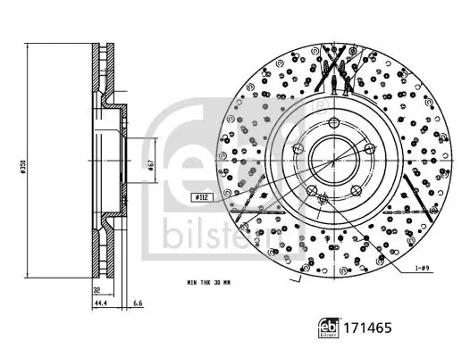 Radlagersatz Vorderachse links Vorderachse rechts FEBI BILSTEIN 173757