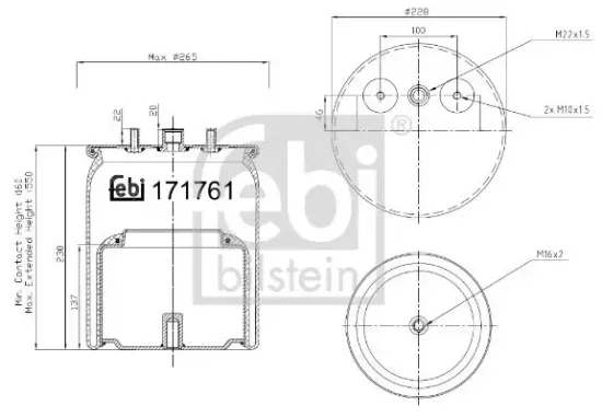 Gelenkwelle, Achsantrieb vorne FEBI BILSTEIN 174102 Bild Gelenkwelle, Achsantrieb vorne FEBI BILSTEIN 174102