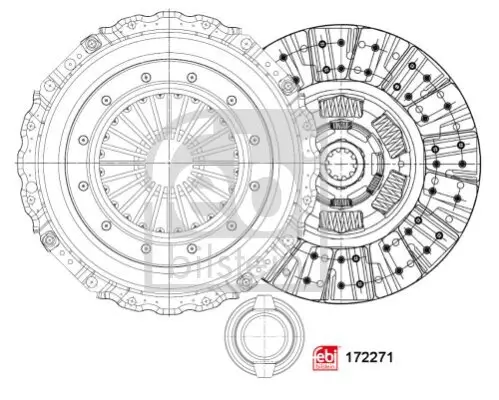 Kupplungssatz FEBI BILSTEIN 172271