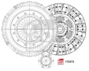 Kupplungssatz FEBI BILSTEIN 172272