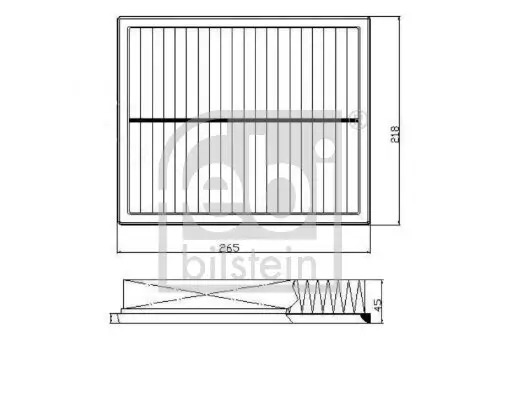 Luftfilter FEBI BILSTEIN 172767 Bild Luftfilter FEBI BILSTEIN 172767