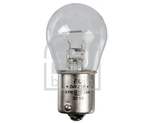 Glühlampe, Blinkleuchte 24 V 21 W P21W Kugellampe FEBI BILSTEIN 173290 Bild Glühlampe, Blinkleuchte 24 V 21 W P21W Kugellampe FEBI BILSTEIN 173290