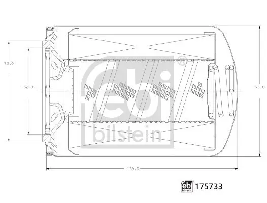 Kühlmittelfilter FEBI BILSTEIN 175733 Bild Kühlmittelfilter FEBI BILSTEIN 175733