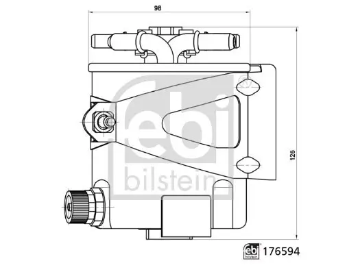 Kraftstofffilter FEBI BILSTEIN 176594 Bild Kraftstofffilter FEBI BILSTEIN 176594