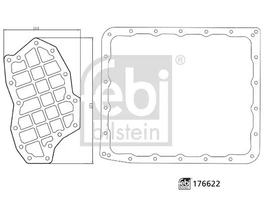 Hydraulikfiltersatz, Automatikgetriebe FEBI BILSTEIN 176622 Bild Hydraulikfiltersatz, Automatikgetriebe FEBI BILSTEIN 176622