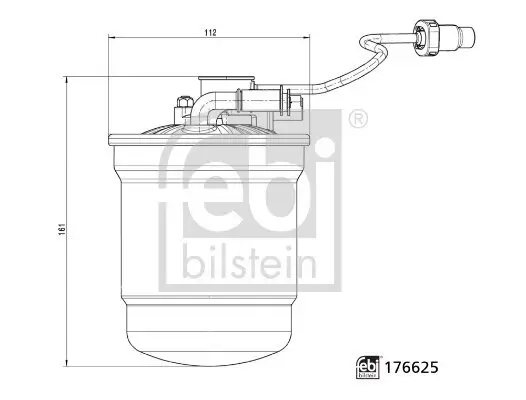 Kraftstofffilter FEBI BILSTEIN 176625 Bild Kraftstofffilter FEBI BILSTEIN 176625