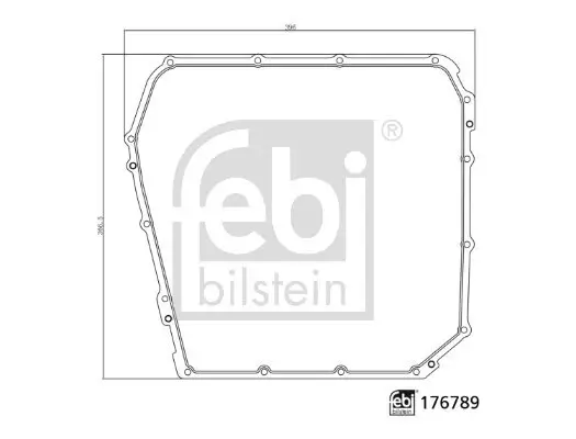 Dichtung, Ölwanne-Automatikgetriebe FEBI BILSTEIN 176789 Bild Dichtung, Ölwanne-Automatikgetriebe FEBI BILSTEIN 176789