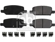 Bremsbelagsatz, Scheibenbremse Hinterachse FEBI BILSTEIN 177632