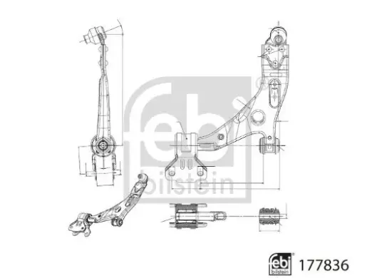 Lenker, Radaufhängung FEBI BILSTEIN 177836 Bild Lenker, Radaufhängung FEBI BILSTEIN 177836