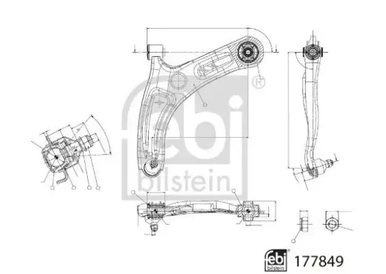 Lenker, Radaufhängung FEBI BILSTEIN 177849 Bild Lenker, Radaufhängung FEBI BILSTEIN 177849