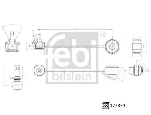 Stange/Strebe, Stabilisator FEBI BILSTEIN 177879 Bild Stange/Strebe, Stabilisator FEBI BILSTEIN 177879