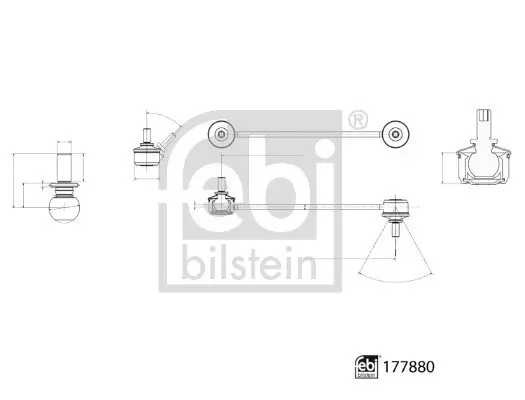 Stange/Strebe, Stabilisator FEBI BILSTEIN 177880 Bild Stange/Strebe, Stabilisator FEBI BILSTEIN 177880