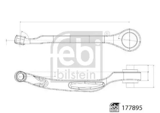 Lenker, Radaufhängung Vorderachse links unten vorne FEBI BILSTEIN 177895 Bild Lenker, Radaufhängung Vorderachse links unten vorne FEBI BILSTEIN 177895