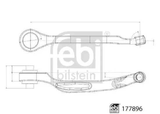 Lenker, Radaufhängung Vorderachse rechts unten vorne FEBI BILSTEIN 177896 Bild Lenker, Radaufhängung Vorderachse rechts unten vorne FEBI BILSTEIN 177896