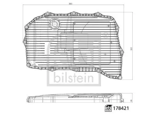 Hydraulikfilter, Automatikgetriebe FEBI BILSTEIN 178421 Bild Hydraulikfilter, Automatikgetriebe FEBI BILSTEIN 178421