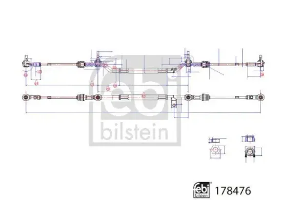 Lenkstange FEBI BILSTEIN 178476 Bild Lenkstange FEBI BILSTEIN 178476