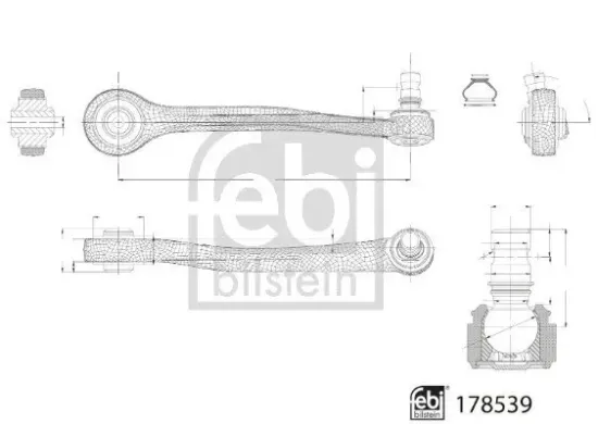 Lenker, Radaufhängung Vorderachse rechts oben vorne FEBI BILSTEIN 178539 Bild Lenker, Radaufhängung Vorderachse rechts oben vorne FEBI BILSTEIN 178539