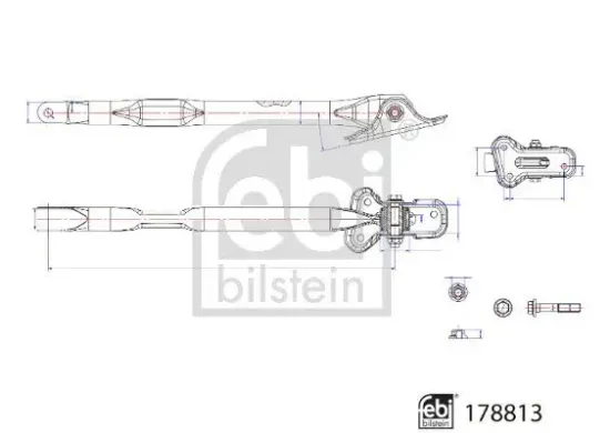 Lenker, Radaufhängung Hinterachse rechts unten FEBI BILSTEIN 178813 Bild Lenker, Radaufhängung Hinterachse rechts unten FEBI BILSTEIN 178813