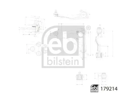 Lenker, Radaufhängung Vorderachse rechts unten FEBI BILSTEIN 179214 Bild Lenker, Radaufhängung Vorderachse rechts unten FEBI BILSTEIN 179214