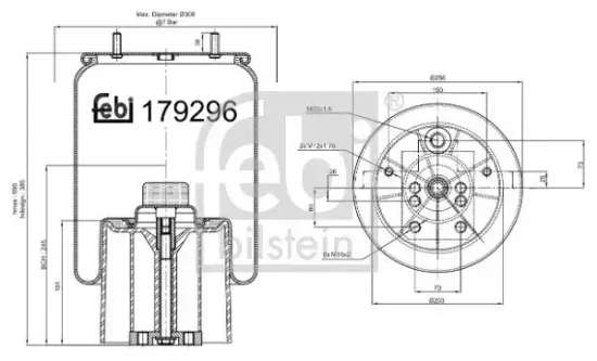 Ausgleichsbehälter, Kühlmittel FEBI BILSTEIN 181092 Bild Ausgleichsbehälter, Kühlmittel FEBI BILSTEIN 181092