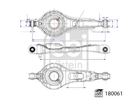 Lenker, Radaufhängung Hinterachse links Hinterachse rechts FEBI BILSTEIN 180061 Bild Lenker, Radaufhängung Hinterachse links Hinterachse rechts FEBI BILSTEIN 180061