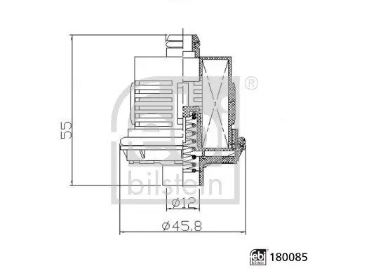 Hydraulikfilter, Lamellenkupplung (Allradantrieb) FEBI BILSTEIN 180085 Bild Hydraulikfilter, Lamellenkupplung (Allradantrieb) FEBI BILSTEIN 180085