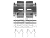 Zubehörsatz, Scheibenbremsbelag Hinterachse FEBI BILSTEIN 182461
