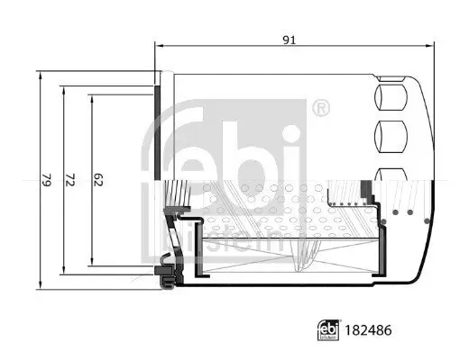 Ölfilter FEBI BILSTEIN 182486