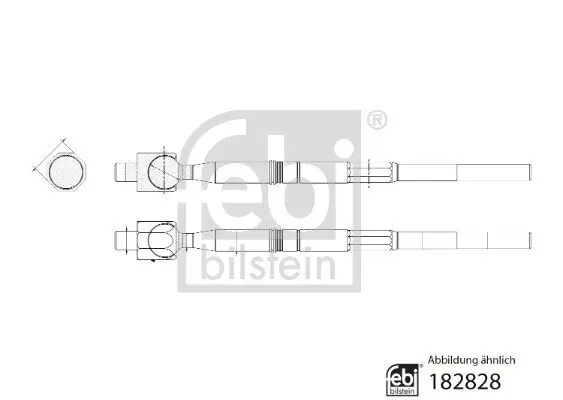 Axialgelenk, Spurstange Vorderachse links Vorderachse rechts FEBI BILSTEIN 182828
