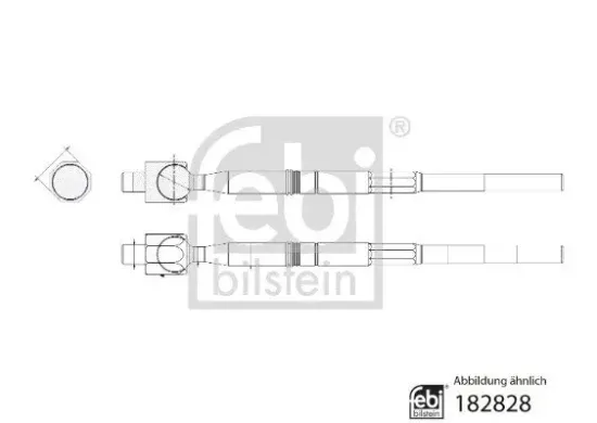 Axialgelenk, Spurstange Vorderachse links Vorderachse rechts FEBI BILSTEIN 182828 Bild Axialgelenk, Spurstange Vorderachse links Vorderachse rechts FEBI BILSTEIN 182828