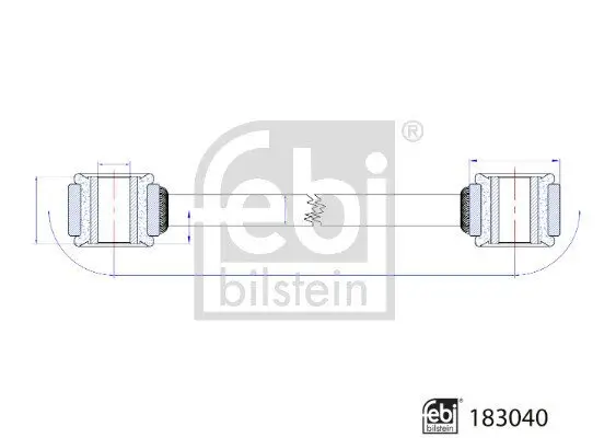 Stange/Strebe, Stabilisator Hinterachse links Hinterachse rechts FEBI BILSTEIN 183040