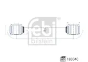 Stange/Strebe, Stabilisator Hinterachse links Hinterachse rechts FEBI BILSTEIN 183040