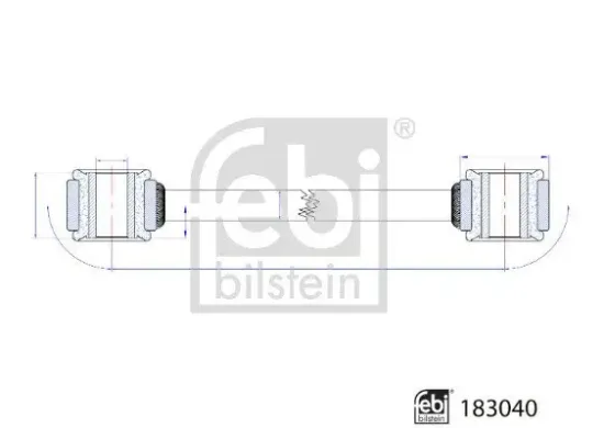 Stange/Strebe, Stabilisator Hinterachse links Hinterachse rechts FEBI BILSTEIN 183040 Bild Stange/Strebe, Stabilisator Hinterachse links Hinterachse rechts FEBI BILSTEIN 183040